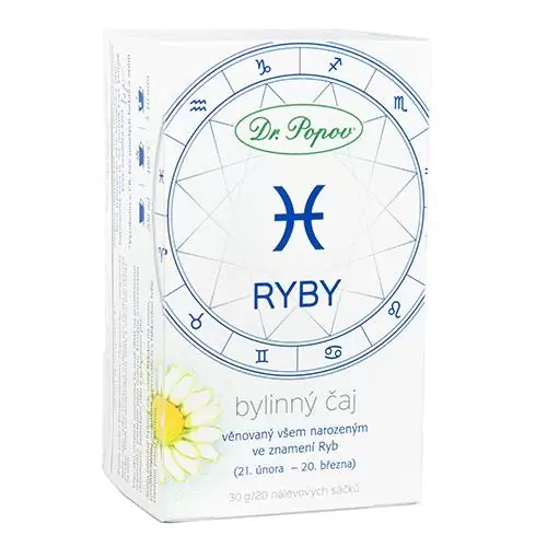 DR.POPOV Bylinný čaj RYBY, 30 g, 20 nálevových sáčků