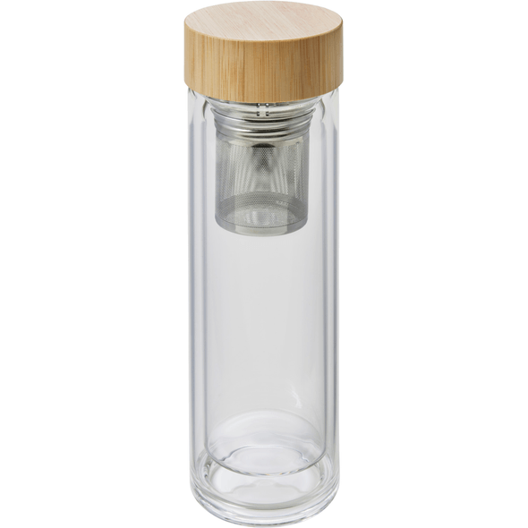 Elasto Skleněná láhev "Tea", Transparentní