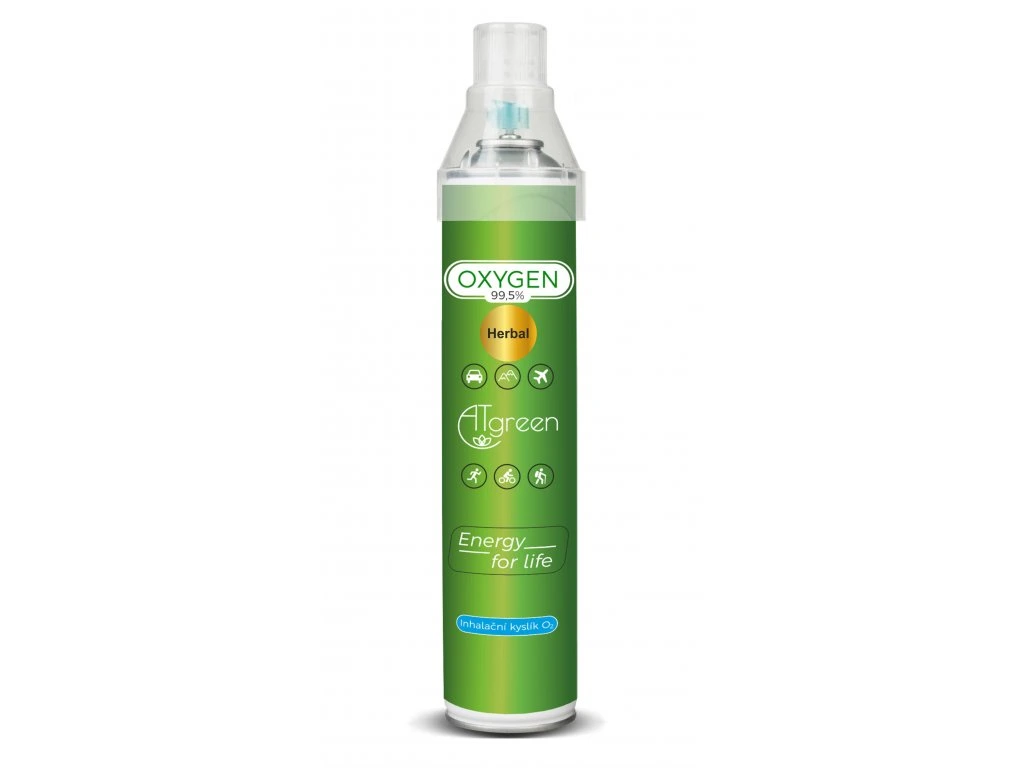 Inhalační Kyslík O2 (14 l) 1 ks Herbal ATGREEN