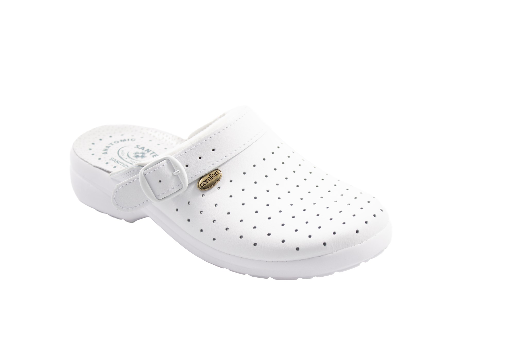 SANTÉ DÁM.PANTOFEL/SANDÁL GF/516P BÍLÁ (BIANCO)