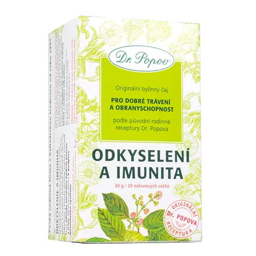 DR.POPOV Odkyselení + imunita, porcovaný čaj, 30 g