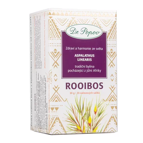 DR.POPOV Rooibos, bylinný čaj, porcovaný, 30 g