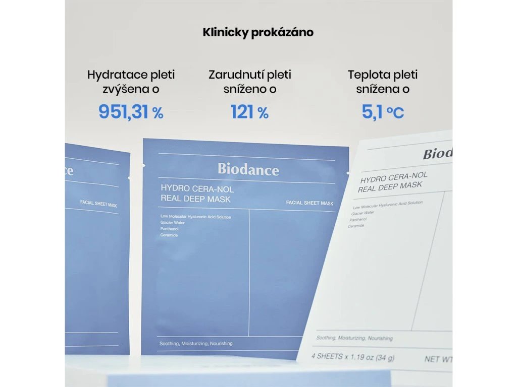 Hydro Cera-nol Zklidňující a posilující korejská maska