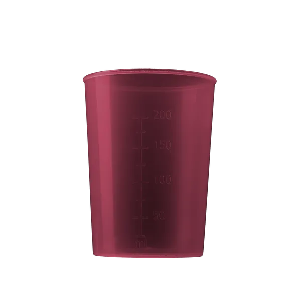 Pohárek na nápoje s hubičkou spodní díl 250ml ČERVENÝ