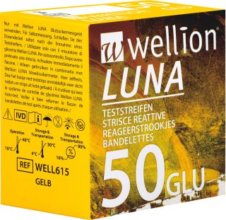 Testovací proužky do glukometru WELLION LUNA - 50 ks