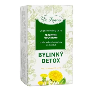DR.POPOV Bylinný detox, porcovaný čaj, 30 g, 20 nálevových sáčků