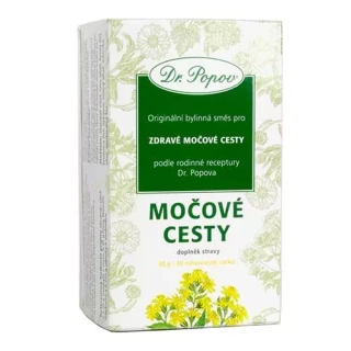 DR.POPOV Močové cesty, porcovaná směs, 30 g, 20 nálevových sáčků