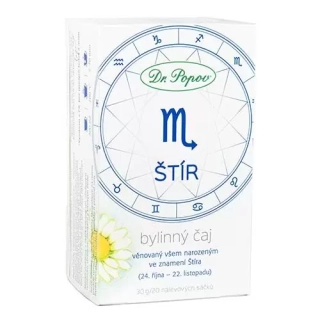 DR.POPOV Bylinný čaj ŠTÍR, 30 g, 20 nálevových sáčků