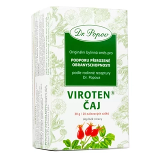 DR.POPOV Viroten čaj, porcovaná směs, 30 g, 20 nálevových sáčků