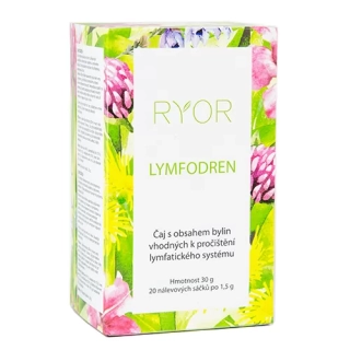 DR.POPOV Lymfodren, porcovaný čaj, 30 g, 20 nálevových sáčků