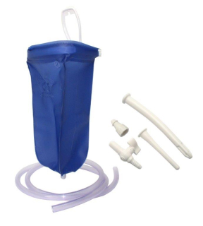 Irigátor PVC set - 2 l plastový vak s irigačním kitem a hadicí (klystýr)