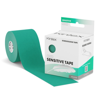 Kintex Sensitive kineziologický tejp pro citlivou pokožku , 5cm x 5 m, barva zelená