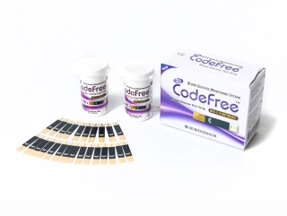 Testovací proužky do glukometru SD CODEFREE a SD CODEFREE PLUS (fialové balení) - 50ks