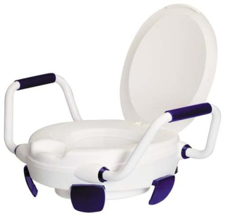 Toaletní nástavec na WC 10 cm s madly CLIPPER V