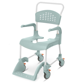 Toaletní křeslo Etac CLEAN výška sedu 49 cm, bílá barva
